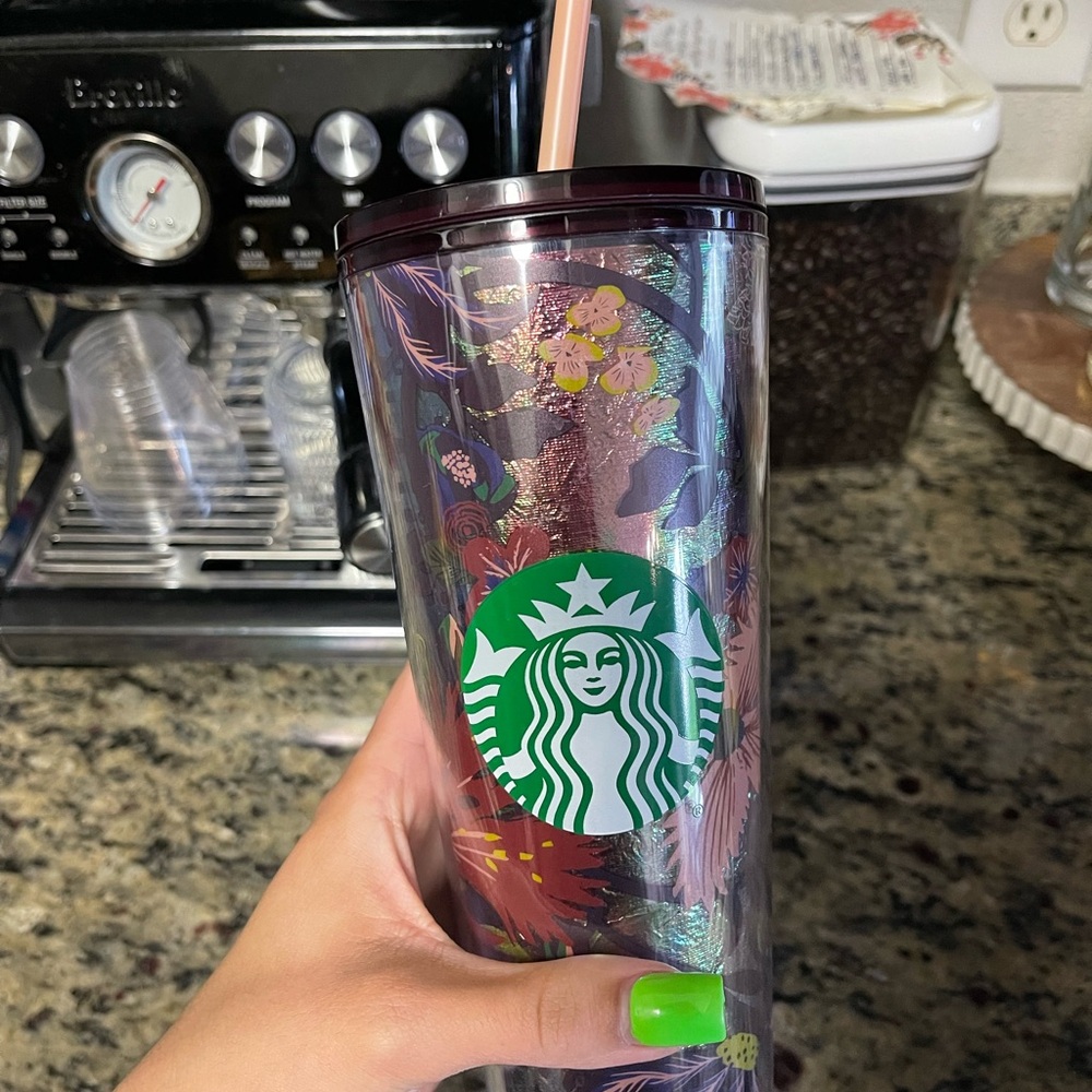 Starbucks Floral Tumbler - Purple